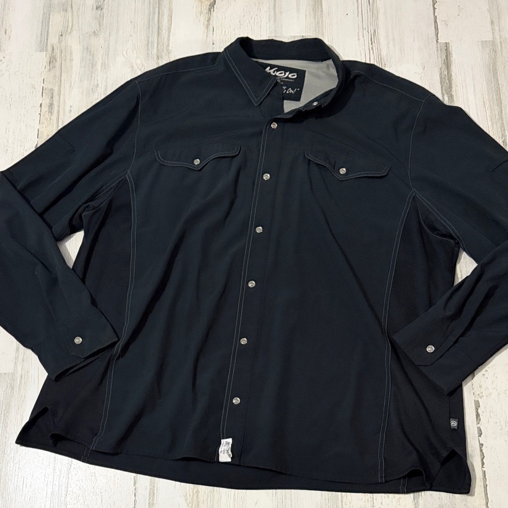 Mojo Black Button Down Size XXL